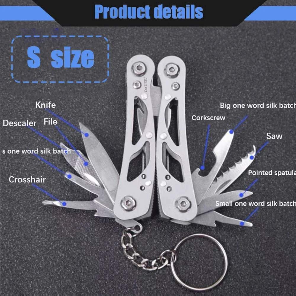 Ranger's Companion: Compact 14-in-1 Tactical Multi-Tool for Outdoor Survival