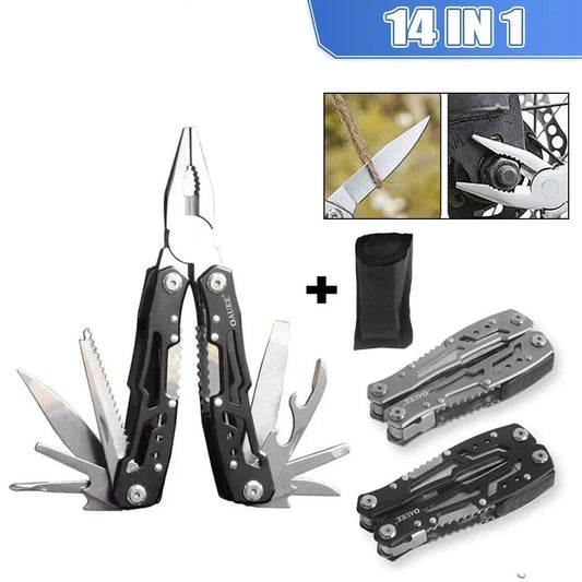 Ranger's Companion: Compact 14-in-1 Tactical Multi-Tool for Outdoor Survival